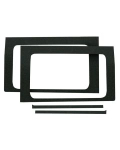 DEI 18-23 Jeep Wrangler JL 2-Door Boom Mat Rear Side Window Trim - 2 Piece - Black - 50268