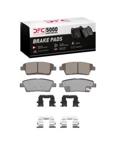 DFC 10-17 Genesis G80 Rear 5000 Advanced Ceramic Brake Pads and Hardware Kit - 1551-1551-01