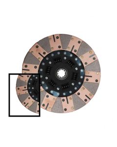 McLeod Disc Dual Perf. Sprung Hub 10.5in X 1-1/8 X 26 Spline Reverse Hub - 260671R