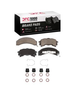 DFC 84-88 Pontiac 6000 Rear 5000 Advanced Semi Metallic Brake Pads and Hardware Kit - 1551-0262-01