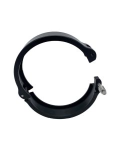 Granatelli 4.0in Dual Seal Clamshell Clamp - Aluminum Black - 318540CS