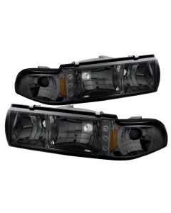 xTune Chevy Caprice 91-96 / Impala 91-96 1Pc LED Crystal Headlights Smoke HD-ON-CCP91-1PC-LED-SM - 5031648