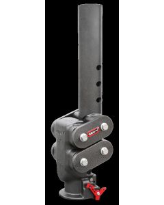 Gen-Y Spartan Torsion-Flex 5in Offset 4in RD Tube Gooseneck 2-5/16in Coupler Standard Height - GH-7082