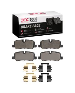 DFC 10-13 Land Rover Range Rover Sport Rear 5000 Advanced Low Metallic Brake Pads and Hardware Kit - 1551-1099-01
