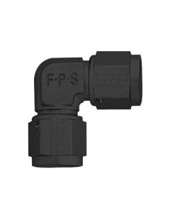 Fragola -12AN x 90 Degree Female Coupler - Black - 496312-BL