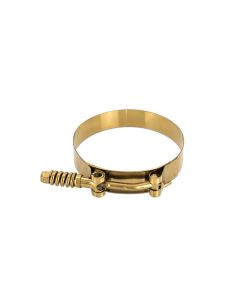 Mishimoto 3.39"-3.70" Gold Stainless Steel Constant Tension T-Bold Clamp- MISH-MMCLAMP-35TGD