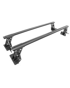 Go Rhino 15-22 Ford F-150 / 19-22 RAM 1500 / 07-21 Toyota Tundra XRS Cross Bars Kit - Tex. Blk - 5935001T