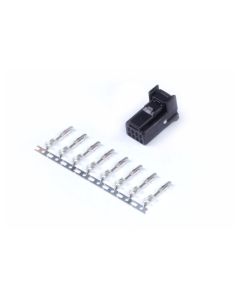 Haltech 8 Pin TYCO Black Plug & Pins - HT-030003