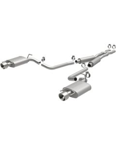MagnaFlow 10-12 Cadillac CTS V6 3.0L (Exc AWD) Dual Split Rear Exit Stainless Cat Back Perf Exhaust - 15136