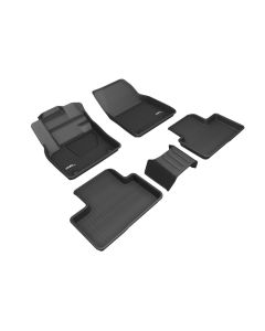 3D MAXpider 2019-2021 Volvo XC40 Kagu 1st & 2nd Row Floormat - Black - L1VV03001509