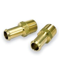 Moroso Fuel Hose Fitting - 3/8in NPT to 1/2in Hose - Brass - Single - 65390