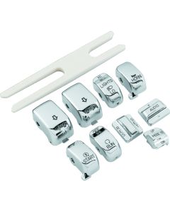 Bikers Choice 96-16 FLHT FLHR 06-16 FLHX Chrome Switch Cap Kit Replaces H-D 71816-09 - 482835