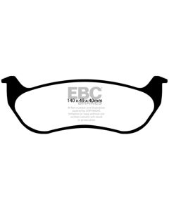 EBC 07-11 Ford Explorer Sport Trac 4.0 Yellowstuff Rear Brake Pads - DP41673R