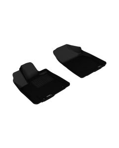3D MAXpider 2008-2013 Toyota Highlander Hybrid Kagu 1st Row Floormat - Black - L1TY15711509