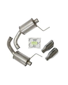 Roush 2015-2017 & 2024 Ford Mustang 5.0L V8 Exhaust Kit w/ Round Tips (304SS) - 421834