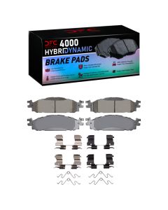 DFC 09-19 Ford Taurus SHO Front 4000 HybriDynamic Brake Pads and Hardware Kit - 4000-1508-01