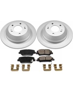 Power Stop 10-18 Hyundai Santa Fe Rear Z17 Evolution Geomet Coated Brake Kit - CRK7507