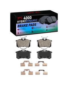 DFC 99-15 Audi TT Rear 4000 HybriDynamic Brake Pads and Hardware Kit - 4000-0340-01