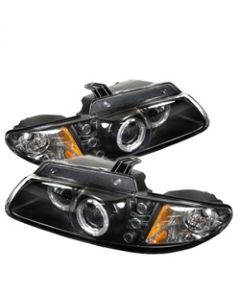 Spyder Dodge Caravan/Grand Caravan 96-00 Projector Headlights LED Halo LEDs- Blk PRO-YD-DC96-BK - 5009692