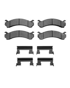 DFC 18-20 Chevrolet Express 4500 Front 5000 Advanced Semi Metallic Brake Pads and Hardware Kit - 1552-0784-01