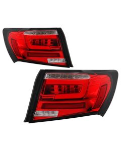Spyder 08-11 Subaru Impreza WRX 4DR LED Tail Lights - Red Clear ALT-YD-SI084D-LED-RC - 5087973