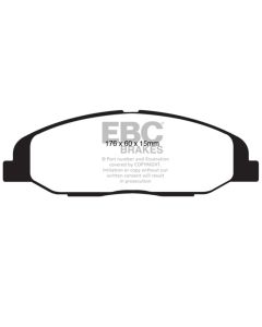 EBC 08-13 Cadillac CTS 3.0 Yellowstuff Front Brake Pads - DP41827R