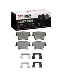 DFC 06-14 Dodge Charger Rear 5000 Advanced Semi Metallic Brake Pads and Hardware Kit - 1551-1057-12