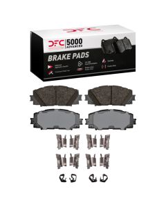 DFC 16-22 Toyota Prius AWD-e Front 5000 Advanced Ceramic Brake Pads and Hardware Kit - 1551-1184-11