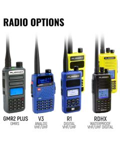 Rugged Radios MOTO MAX Comm Kit w/ HD OFFROAD Cables With R1 (Blue) - Business Band Radio - MH-KIT-R1