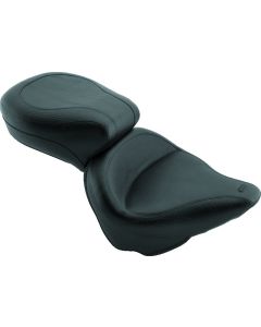 Mustang 84-06 Harley Standard Rear Tire Wide Touring 1PC Seat - Black - 75073