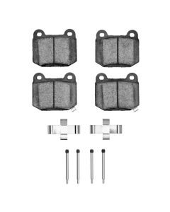 DFC 04-06 Maserati Quattroporte Rear 5000 Advanced Low Metallic Brake Pads and Hardware Kit - 1551-0961-03