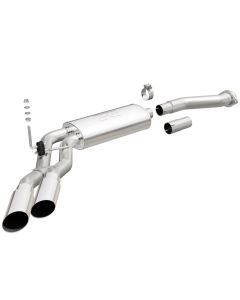 MagnaFlow 11-13 Ford F-150 Pickup Dual Same Side Before P/S Rear Tire Stainless CatBack Perf Exhaust - 15101