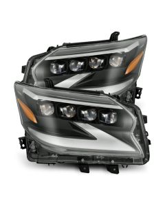 AlphaRex 14-19 Lexus GX 460 NOVA LED Projector Headlights Plank Style Black w/Activ Light/Seq Signal - 880300