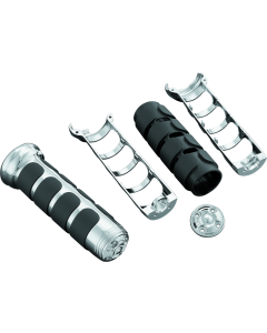 Chrome ISO Grips for GL1800 Heated - Kuryakyn 6183
