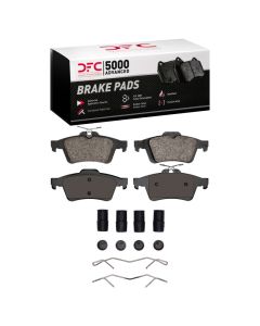 DFC 03-15 Chevrolet Cobalt Rear 5000 Advanced Low Metallic Brake Pads and Hardware Kit - 1552-1095-01