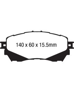 EBC 14+ Mazda 6 2.5 Greenstuff Front Brake Pads - DP22170