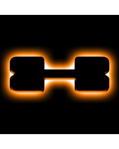 ORACLE Lighting Universal Illuminated LED Letter Badges - Matte Blk Surface Finish - X - 3141-X-005