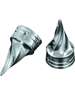 Kuryakyn Twisted Axle Caps Chrome - Sleek Style Upgrade