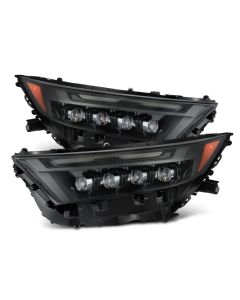 AlphaRex 19-23 Toyota RAV4 (High Trim) NOVA LED Projector Headlights Alpha-Black - 880869