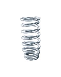 QA1 3-1/2in ID Tapered Spring - 8in Length x 500lbs/in - Chrome Plated - 8MB500