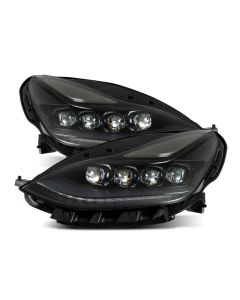 AlphaRex 17-22 Tesla Model 3/20-23 Model Y NOVA LED Proj Headlights Alpha-Blk w/Actv Lgt & Seq.Sig - 880859