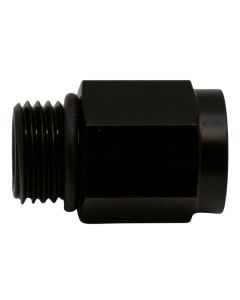 DeatschWerks 6AN ORB Male to M12 X 1.5 Metric Female (Incl O-Ring) - Anodized Matte Black - 6-02-0601-B