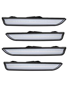 Oracle 10-14 Ford Mustang Concept Sidemarker Set - Clear - No Paint - 9700-019
