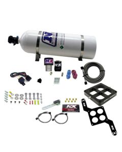 Nitrous Express Single Entry Crossbar RNC .178 4500 Flange Nitrous Kit (250-650HP) w/15lb Bottle - 63970-15