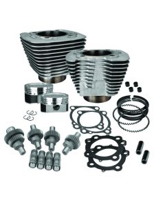 S&S Cycle 00-21 Sportster Models 883cc to 1200cc Hooligan Kit - Silver - 910-0700