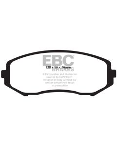 EBC 08+ Suzuki Grand Vitara 2.4 Greenstuff Front Brake Pads - DP61818