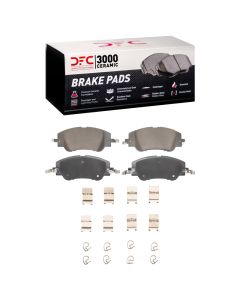 DFC 22-23 Peugeot 8 (Mexico) Front 3000 Ceramic Brake Pads and Hardware Kit - 1310-2508-01