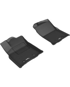 3D MAXpider 2018-2020 Toyota Tacoma Access/Double Cab Kagu 1st Row Floormat - Black - L1TY24911509