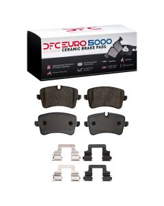 DFC 11-23 Audi A8 Rear Euro 5000 Ceramic Brake Pads and Hardware Kit - 1600-1547-01