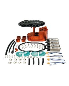 Deatschwerks 2.0L Staged Fuel Cell Surge Tank (Includes 4 DW400 Fuel Pumps) - 6-401-20FST
